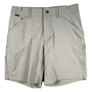 Kuhl Renegade Shorts Mens Size 30 Beige 8" Outdoor Lightweight Hiking‎